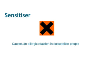 Causes an allergic reaction in susceptible people 