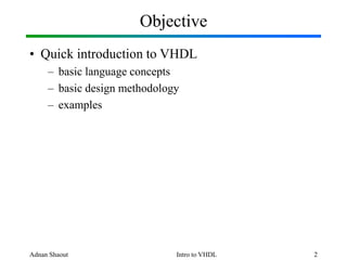 Introduction to-vhdl | PPT