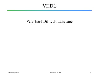 Introduction to-vhdl | PPT