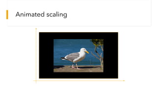 Animated scaling
 