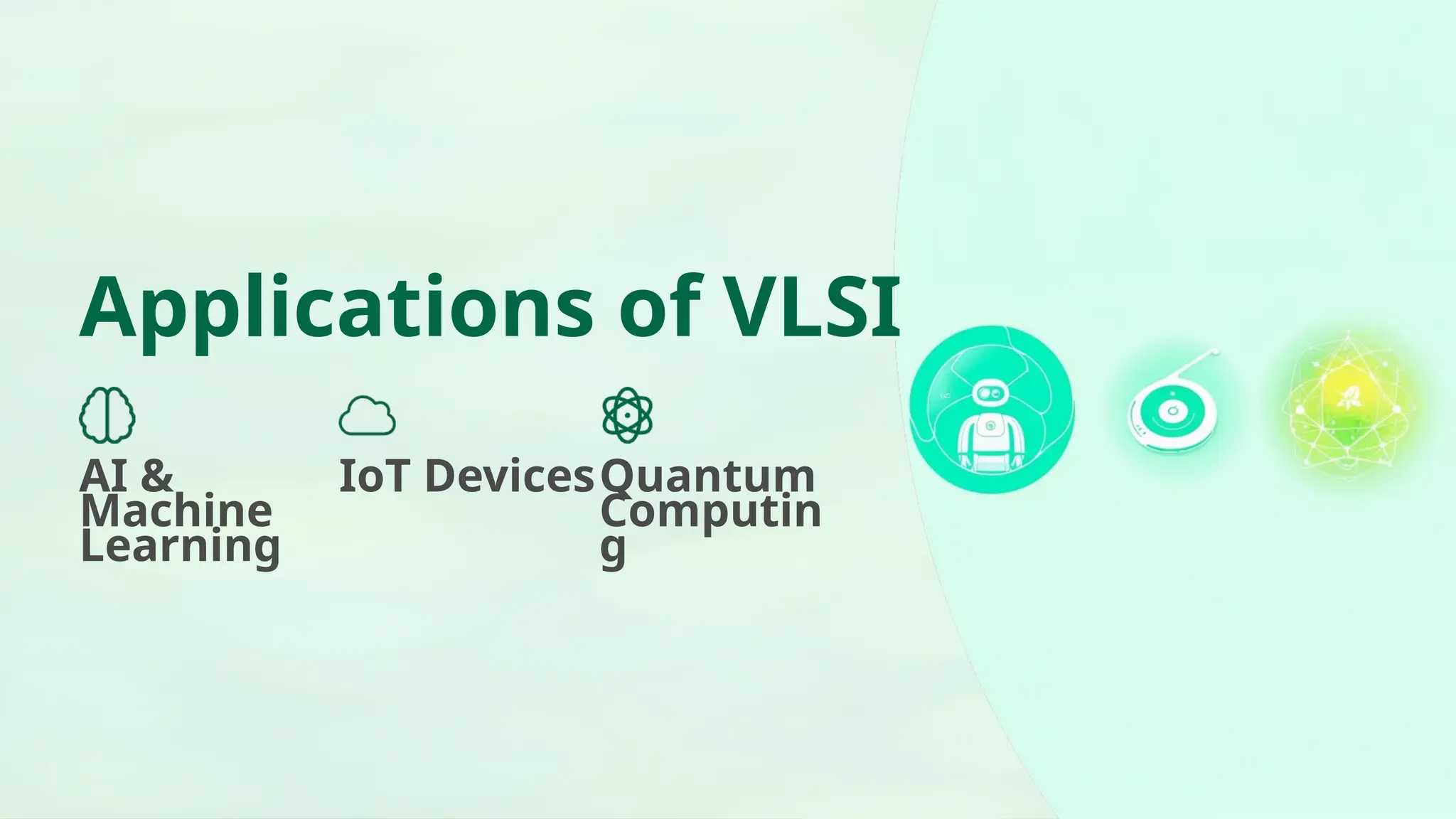 Applications of VLSI AI & Machine Learning IoT DevicesQuantum Computin g 