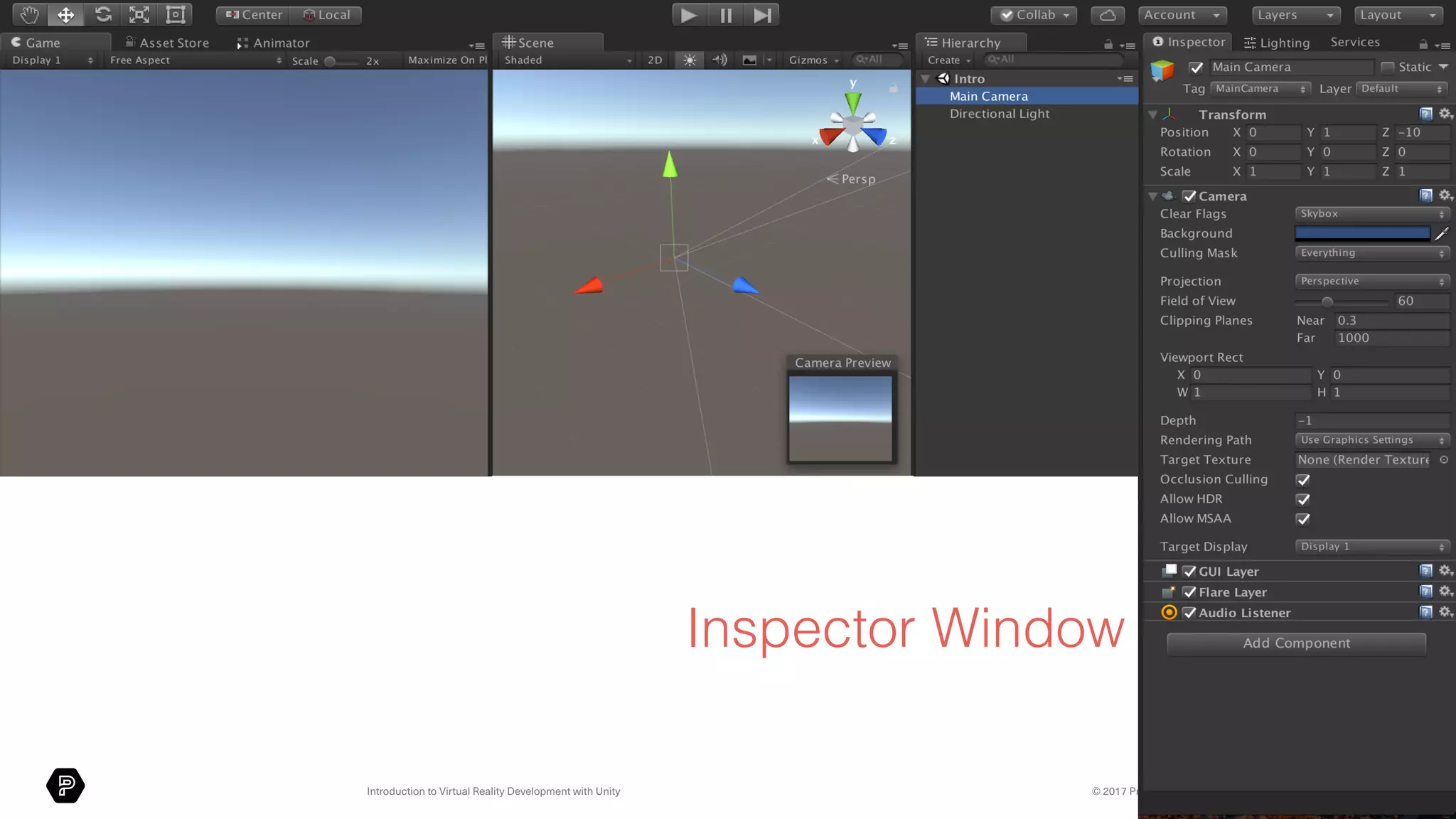 Introduction to Virtual Reality with Unity