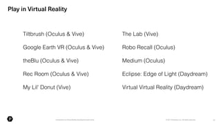 Introduction to Virtual Reality with Unity | PDF