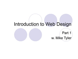 Introduction to Web Design | PPT