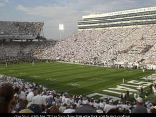 Penn State: White Out 2007 vs Notre Dame  from www.flickr.com by user jeepdawg 
