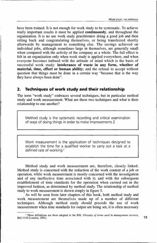 ILO - Introduction-to-work-study and work measurement | PDF