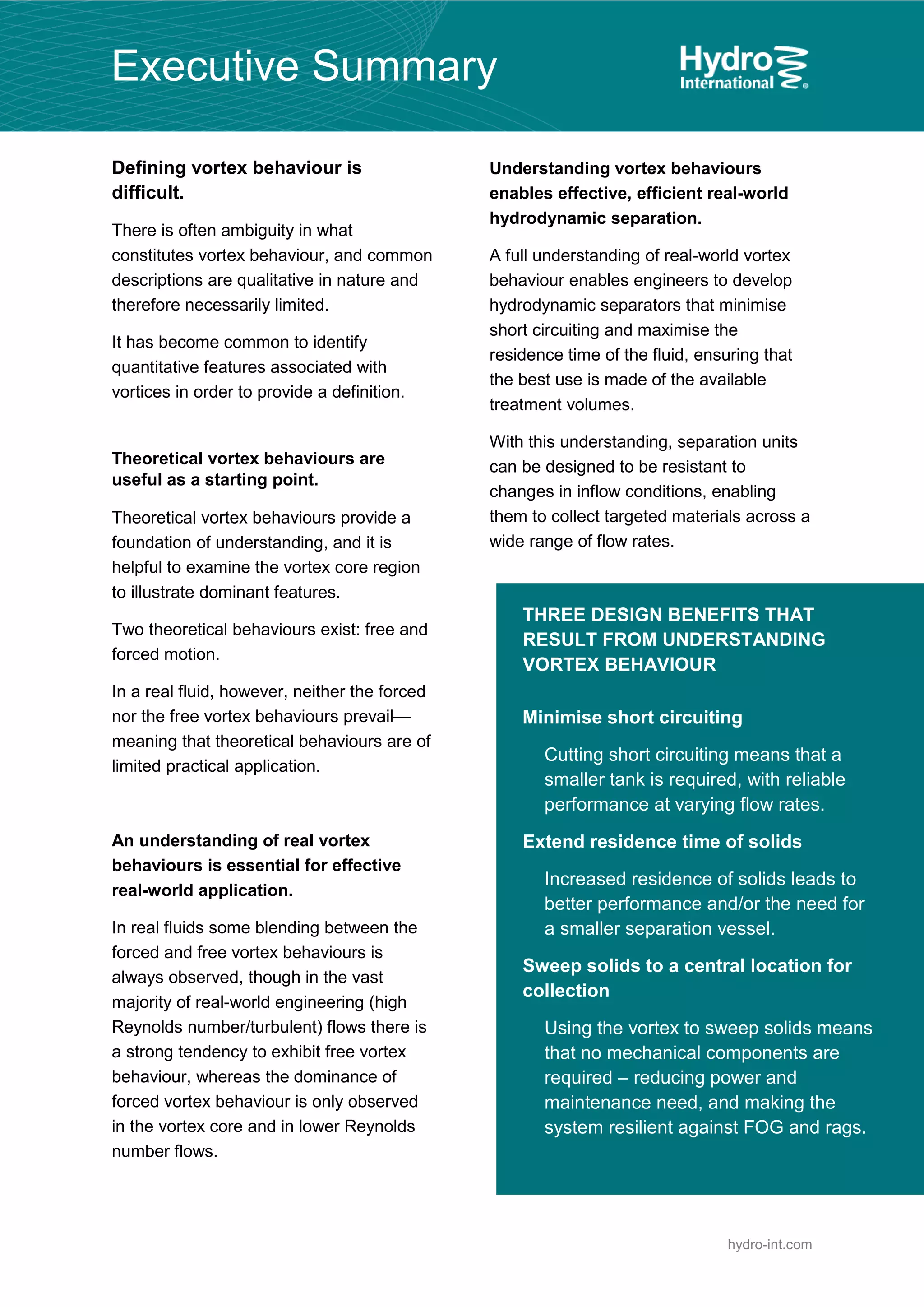 An introduction to vortex-flows and their implications on solid-liquid ...