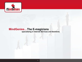 MindGenies… The E-magicians  specializing in Internet Services and Solutions 1 