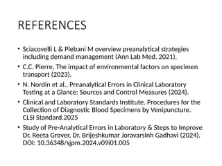 Preventing Preanalytical Errors in Laboratory Testing for Accurate ...