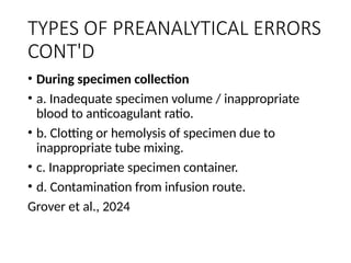 Preventing Preanalytical Errors in Laboratory Testing for Accurate ...
