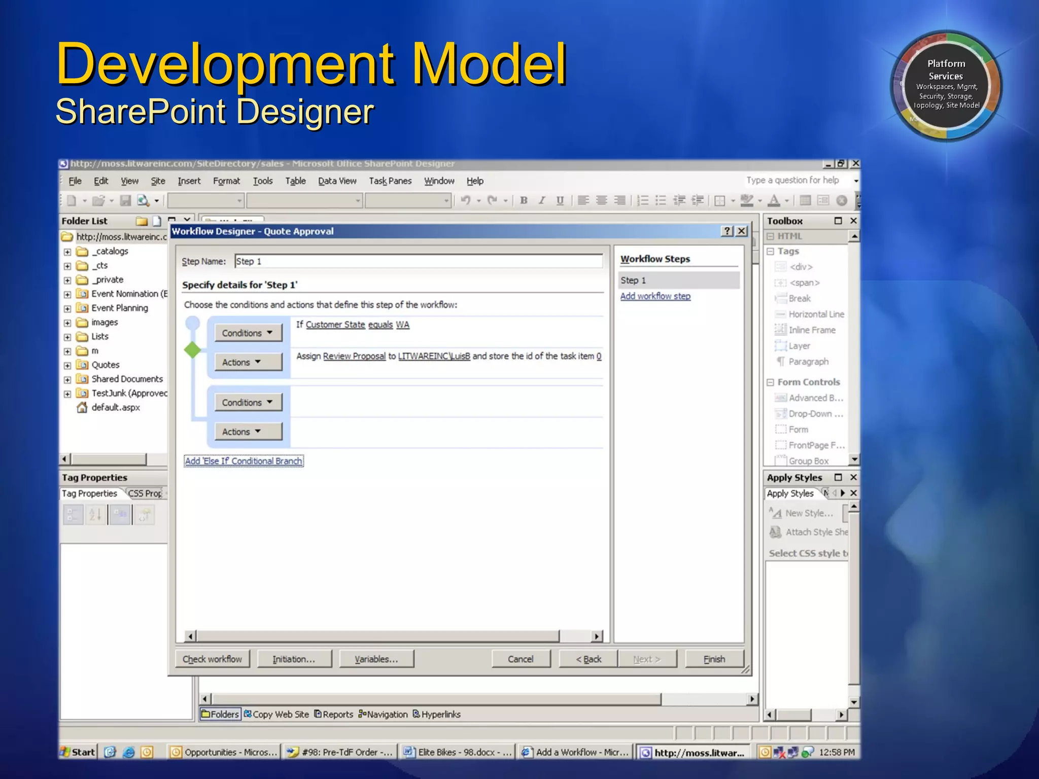 Development Model SharePoint Designer 