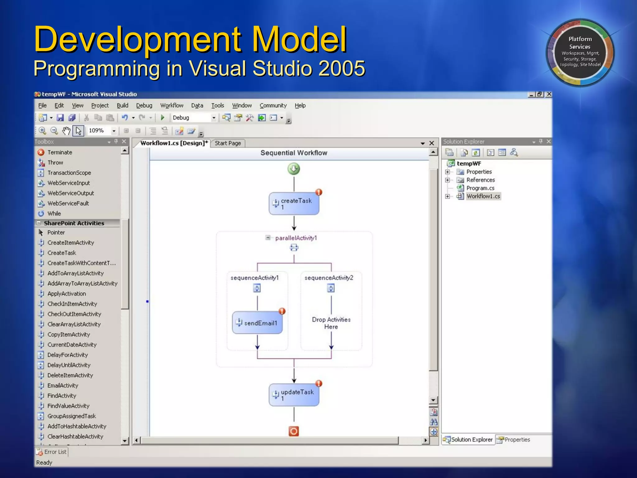 Development Model Programming in Visual Studio 2005 