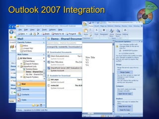 Outlook 2007 Integration 