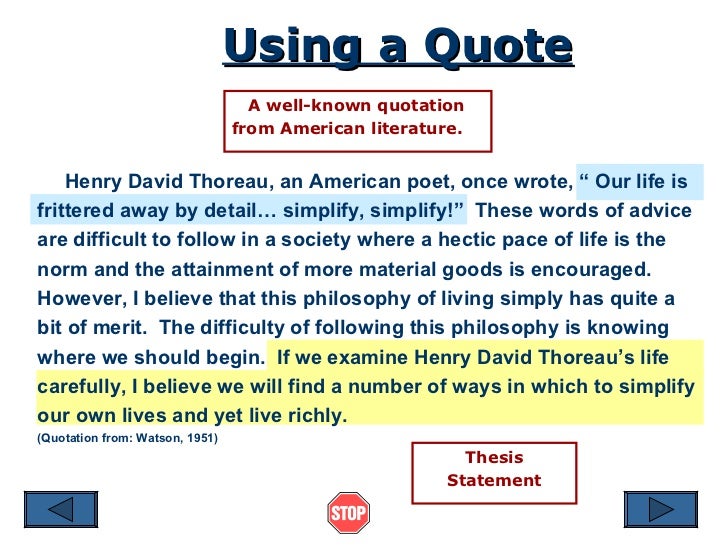 introduction to quotes in an essay
