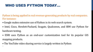 Introduction to the Python