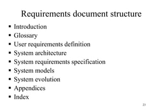 INTRODUCTION to software engineering requirements specifications | PPT
