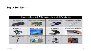 Input Devices …
10
2/25/2024
 