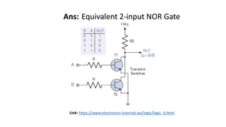 Ans: Equivalent 2-input NOR Gate
Link: https://www.electronics-tutorials.ws/logic/logic_6.html
 
