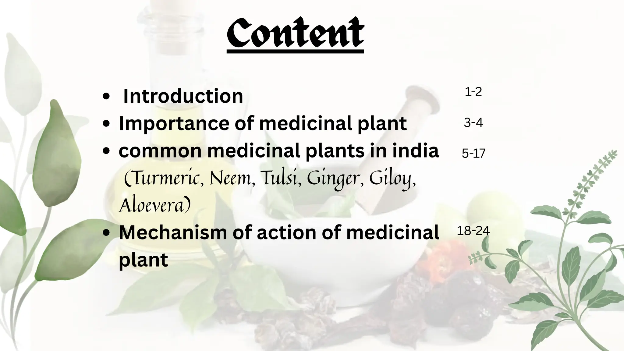 Medicinal Plants: Uses, Benefits and Mechanisms of Action | PDF
