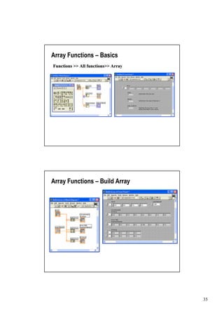 Array Functions –Basics
Functions >> All functions>> Array




Array Functions –Build Array




                                     35
 