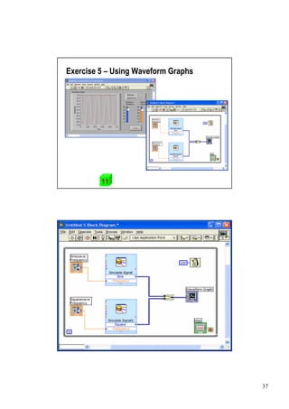Exercise 5 –Using Waveform Graphs




         11




                                    37
 