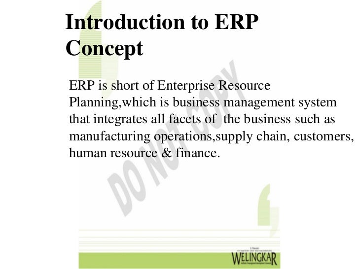 an introduction to the enterprise resource planning erp Dr bih-ru lea, director, center for enterprise resource planning (erp), department of business & information technology 102a fulton hall • rolla, mo 65409-1520. an introduction to the enterprise resource planning erp Dr bih-ru lea, director, center for enterprise resource planning (erp), department of business & information technology 102a fulton hall • rolla, mo 65409-1520.