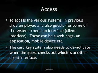  Customer Relationship Management (CRM) will be compatible with PMS, Reservation System and other systems.e-Mail ServerCRMReservation SystemPMSSERVICESServices consists of: VOIP, e-Fax services for business/personal communication. 