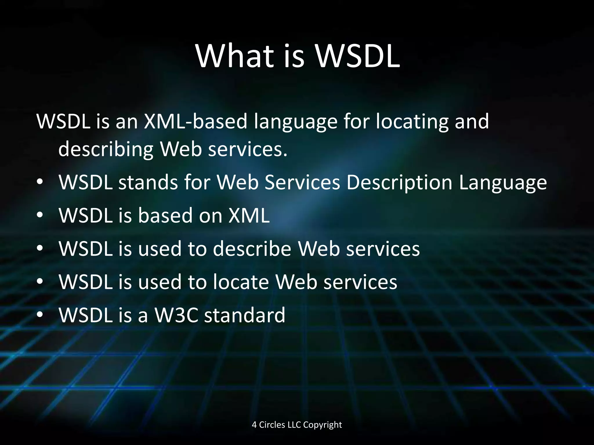 SolutionIntegrating these various systems to the clients is the solution. The best solution is to utilize what systems in place and integrate them with the clients and between themselves. The method of integration is called middleware services and sometimes loosely called web services- as most of the data is transferred over the web via HTTP protocol. 4 Circles LLC Copyright