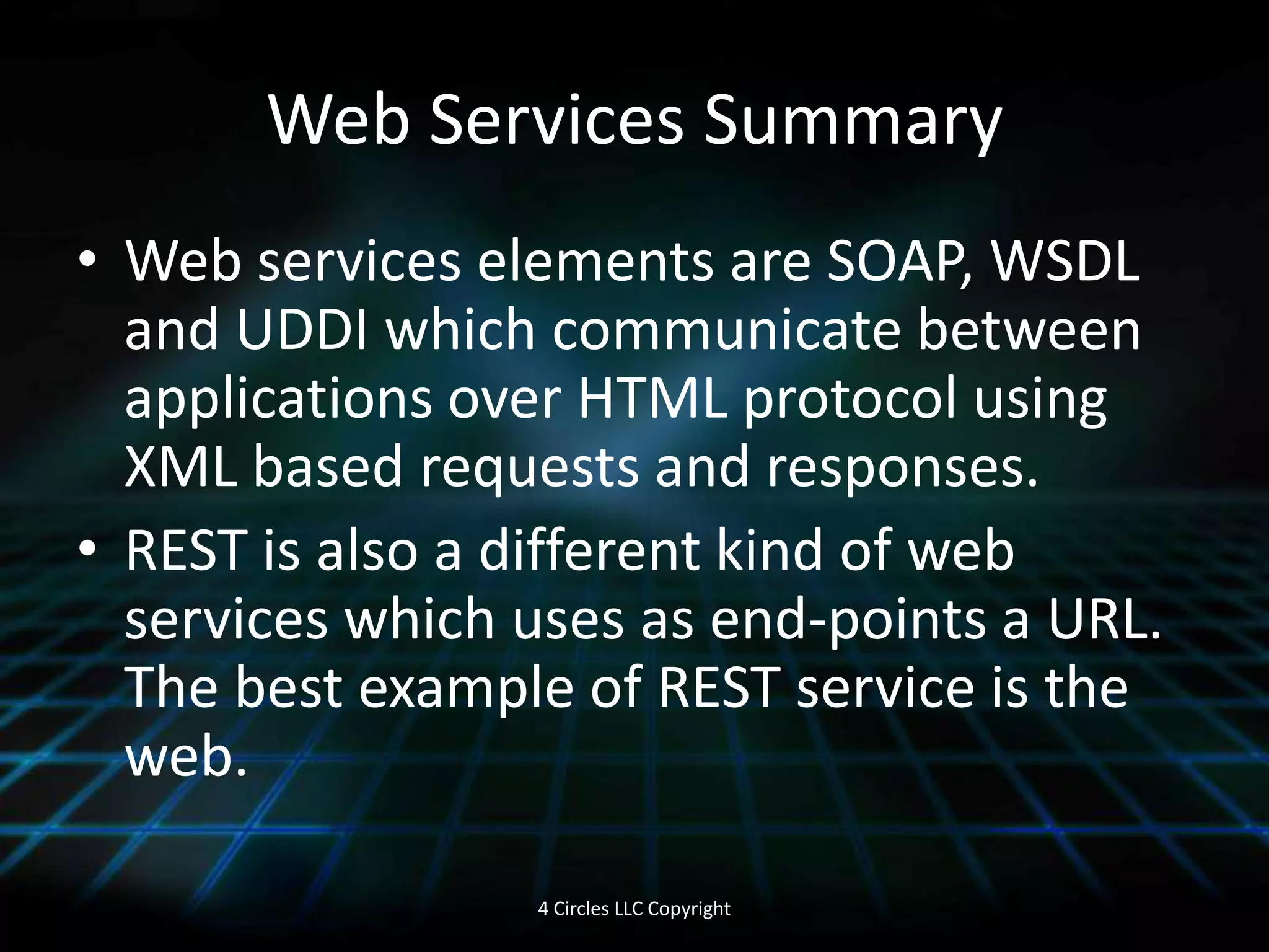 Between SystemsMiddleware Systems exist internally between say two or more systems which may have to be written. These integration APIs (Application Programming Interface) can be bought or written.WARNING: Sometimes an API is not available between systems. 4 Circles LLC Copyright