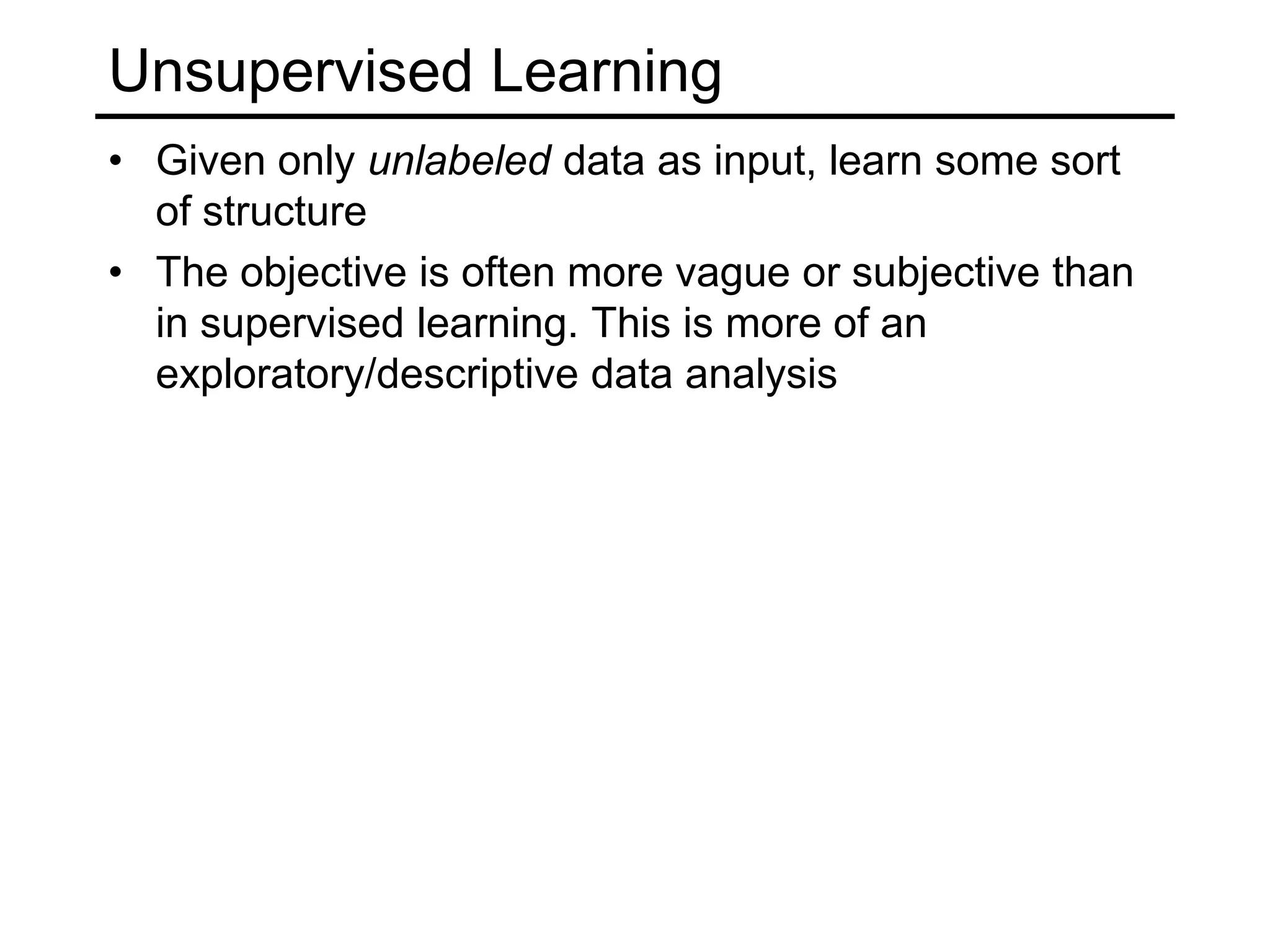 Other supervised learning scenariosLearning similarity functions from relations between multiple input objectsTriplet constraintsSource: X. Sui, K. Grauman