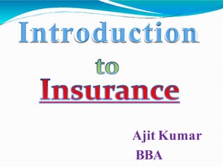 Ajit Kumar
BBA
Introduction
 