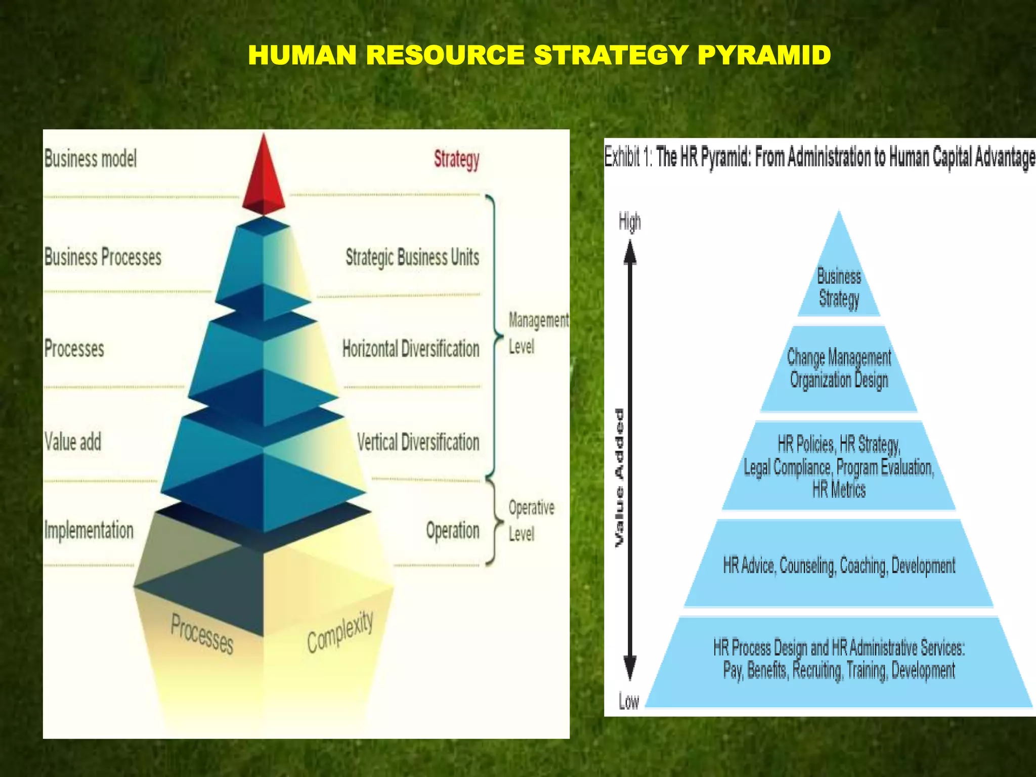 HUMAN RESOURCE STRATEGY PYRAMID
 