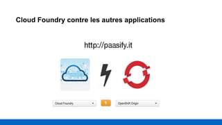 Cloud Foundry contre les autres applications
 