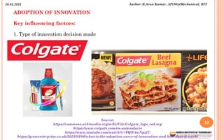 Colgate Innovation Introduction, Adoption of Innovation.pdf