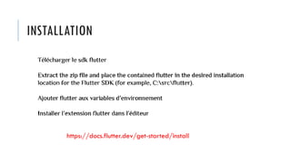 Introduction générale au Framework Flutter | PDF