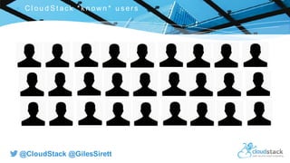 C l i c k t o e d i t
@CloudStack @GilesSirett
 C l ou d S t ac k * k n ow n * u s er s
 