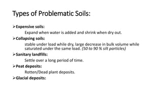 Introduction and comparison of ground improvement techniques | PPTX