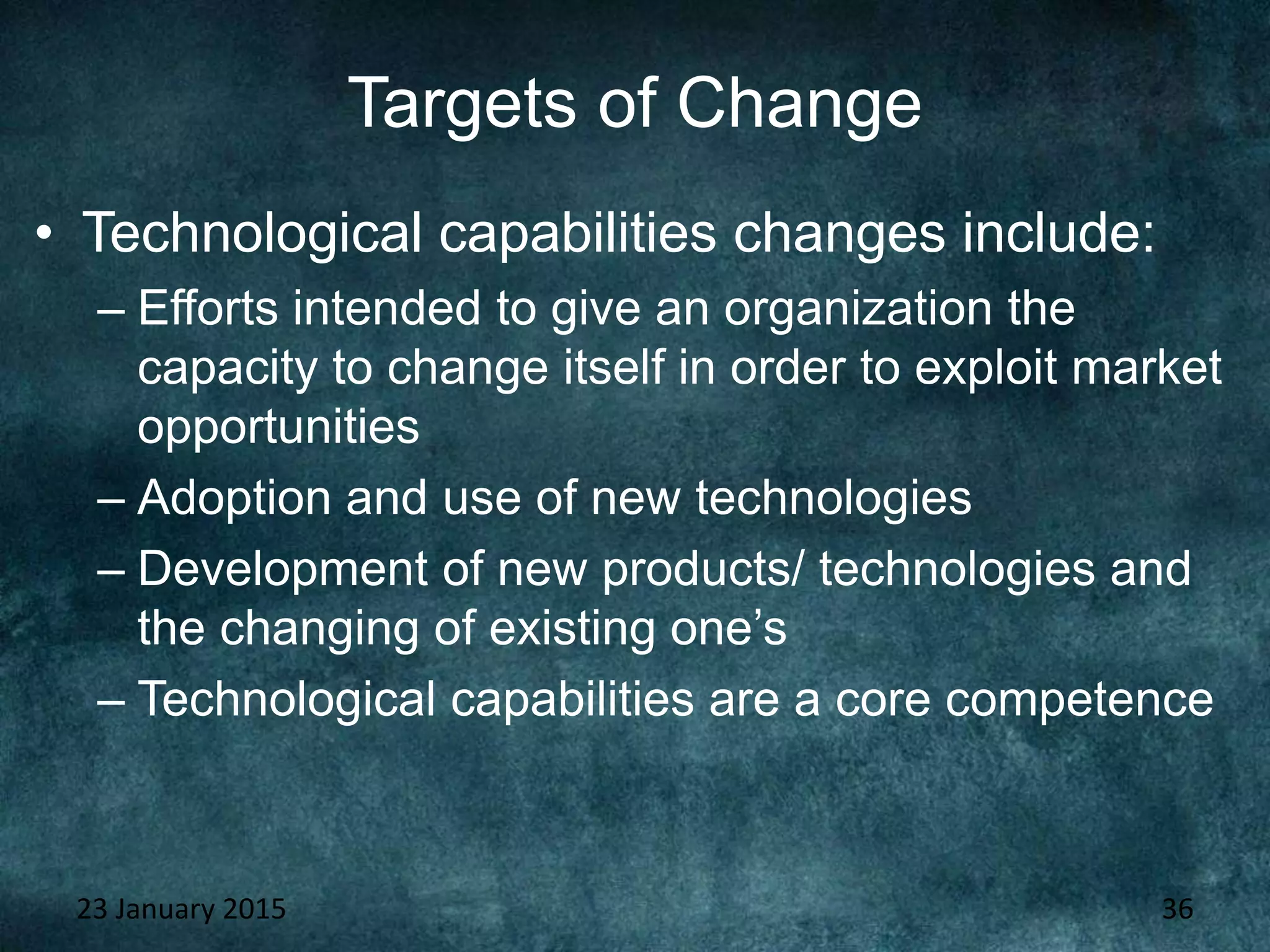 Introduction and concepts of change, nature, forces and types of change ...