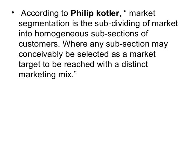market segmentation definition