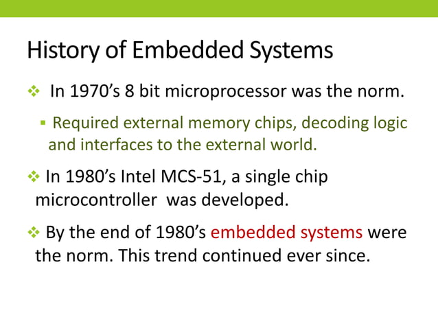 Introduction and History of Embedded Systems.pptx | Home Appliances ...
