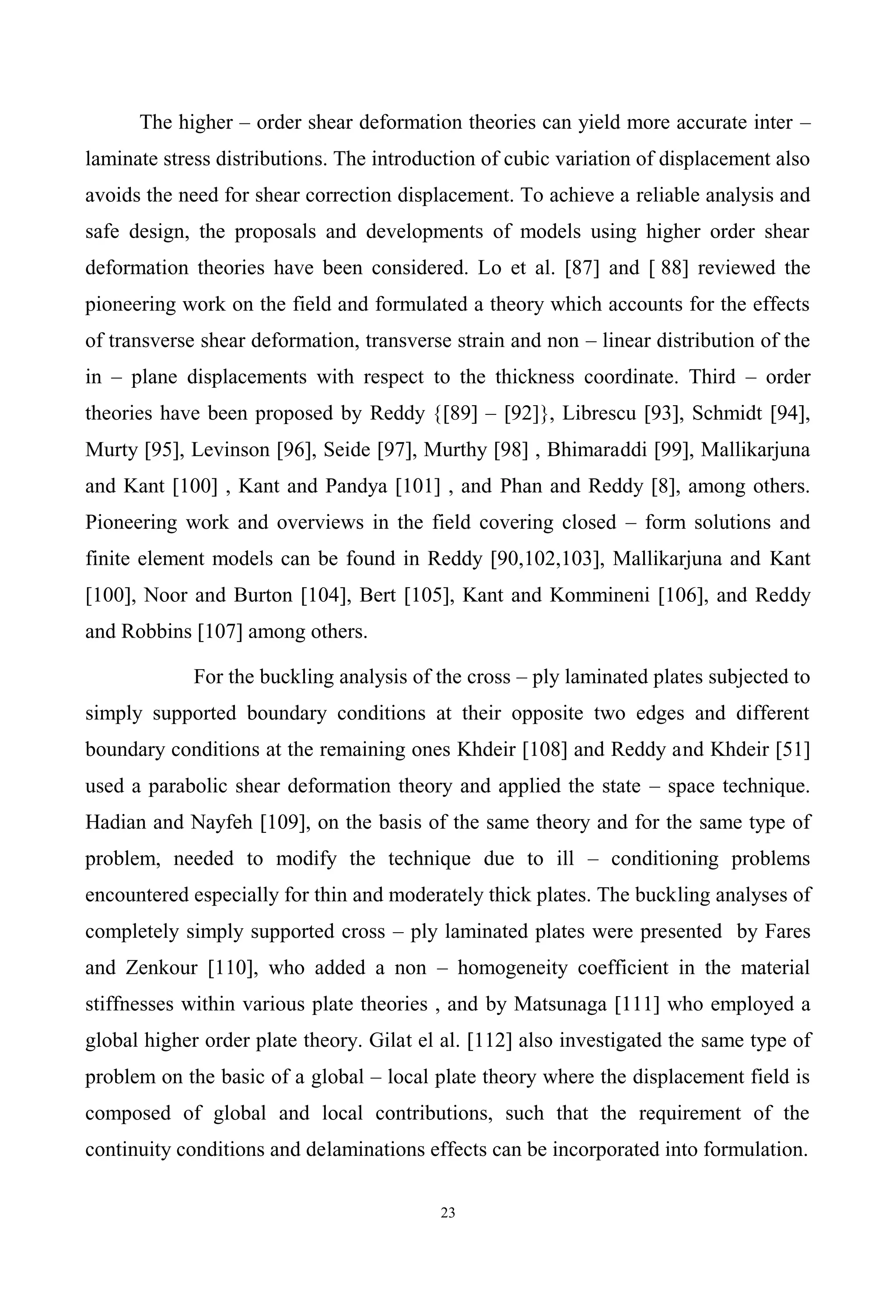 Introduction and literature review on buckling of laminated plates | PDF