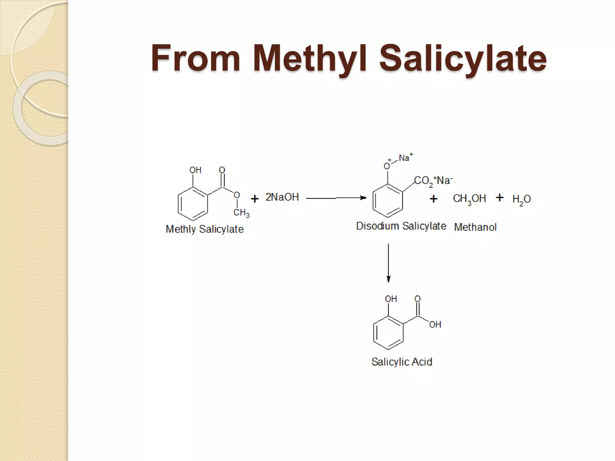 From Methyl Salicylate
 