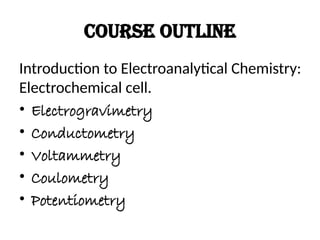 Comprehensive Overview of Thermal and Electroanalytical Methods in ...