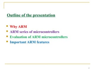 Comprehensive Introduction to ARM Processors and Embedded Systems | PPTX
