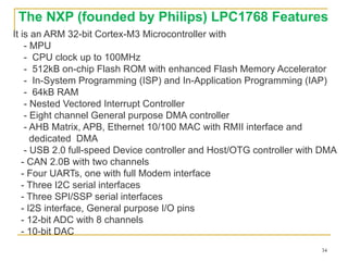 Comprehensive Introduction to ARM Processors and Embedded Systems | PPTX