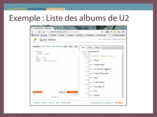 Exemple : Liste des albums de U2
 