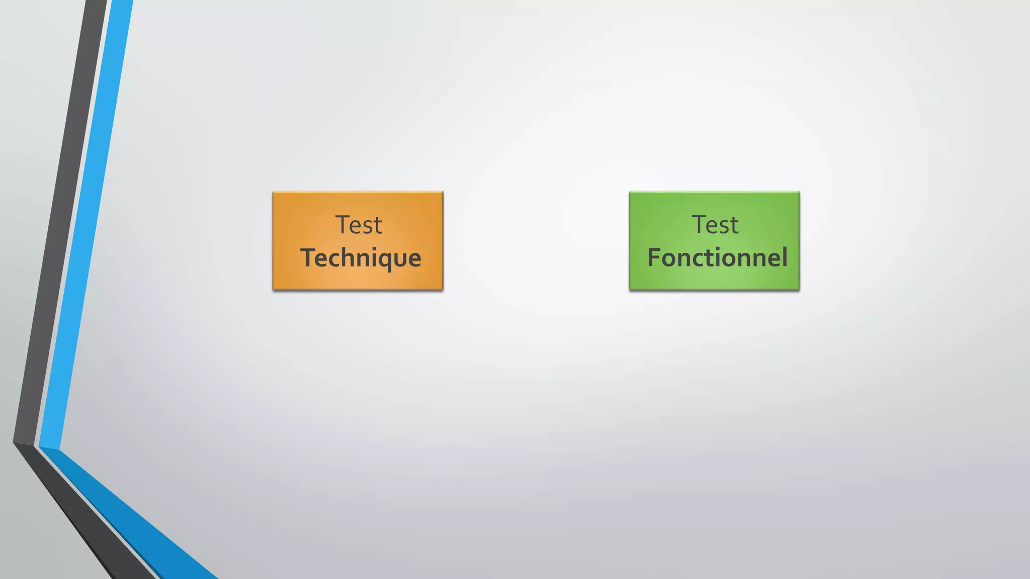 Test
Technique
Test
Fonctionnel
 
