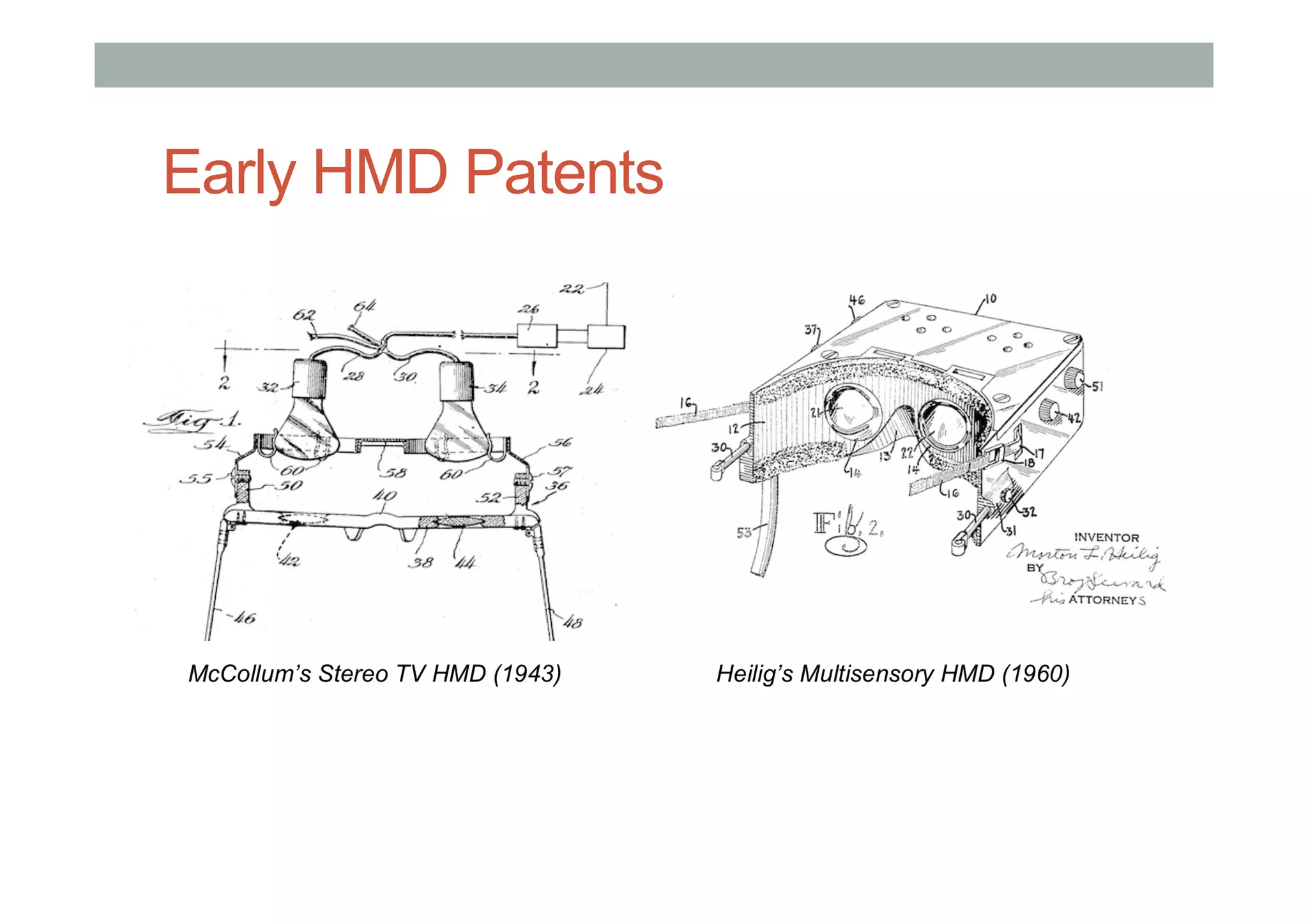 Early HMD Patents
 
