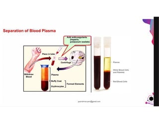 JensMartensson
Separation of Blood Plasma
pazirehmaryam@gmail.com
 