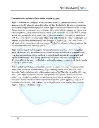 Apple Brand Audit | DOCX